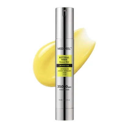 بوستر شات 4 گانه رتینال NMN و NAD مدی پیل ضدپیری و رفع چروک قوی Retinal NMN Bounce Shot Booster
