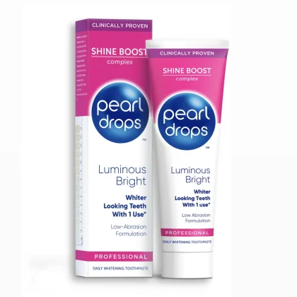خمیردندان سفید و براق‌ کننده فوری پرل دراپس لومینوس برایت PEARL DROPS LUMINOUS BRIGHT