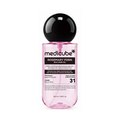 روغن مو رزماری و PDRN مدی‌ کیوب محرک رشد، ضدوز و محافظ حرارت Medicube Rosemary PDRN Silk Hair Oil