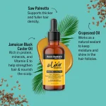 روغن مو و کف سر ساوپالمتو، کرچک سیاه جامائیکایی و هسته انگور انت جکی Aunt Jackie’s Elixir Essentials Hair & Scalp Oil - Image 2