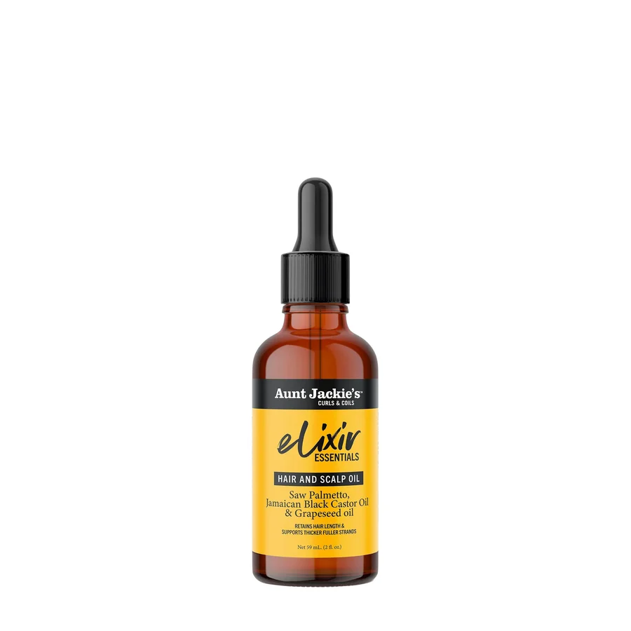 روغن مو و کف سر ساوپالمتو، کرچک سیاه جامائیکایی و هسته انگور انت جکی Aunt Jackie’s Elixir Essentials Hair & Scalp Oil روغن مو و کف سر ساوپالمتو، کرچک سیاه جامائیکایی و هسته انگور انت جکی Aunt Jackie’s Elixir Essentials Hair & Scalp Oil