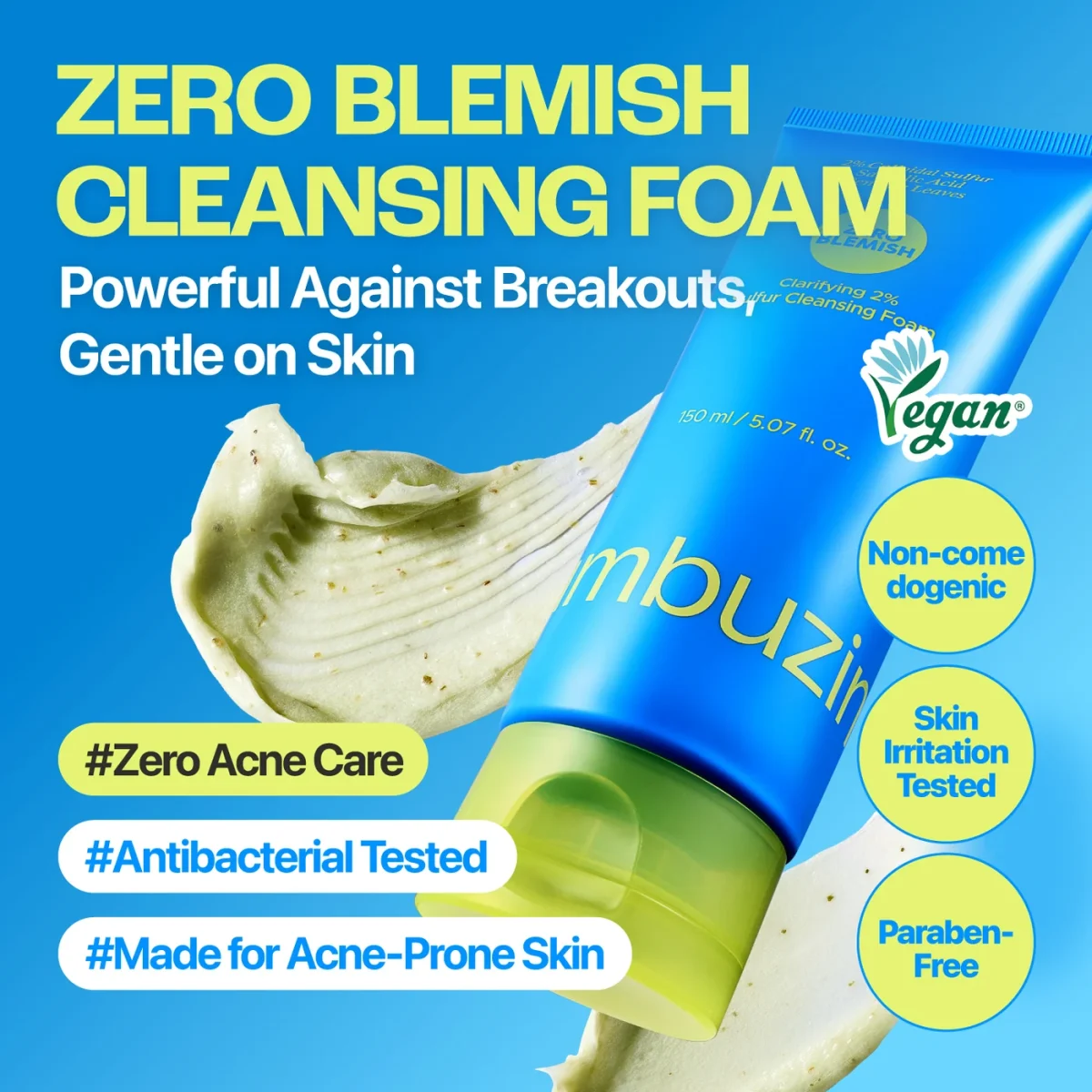 ست دابل کلینزینگ ضدجوش و التهاب نامبوزین Numbuzin Zero Blemish Double Cleansing - Image 4