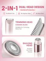 شیور 2 سر شیگلم صورت، بدن و بیکینی sheglam Moves Dual-Head Electric Bikini Trimmer