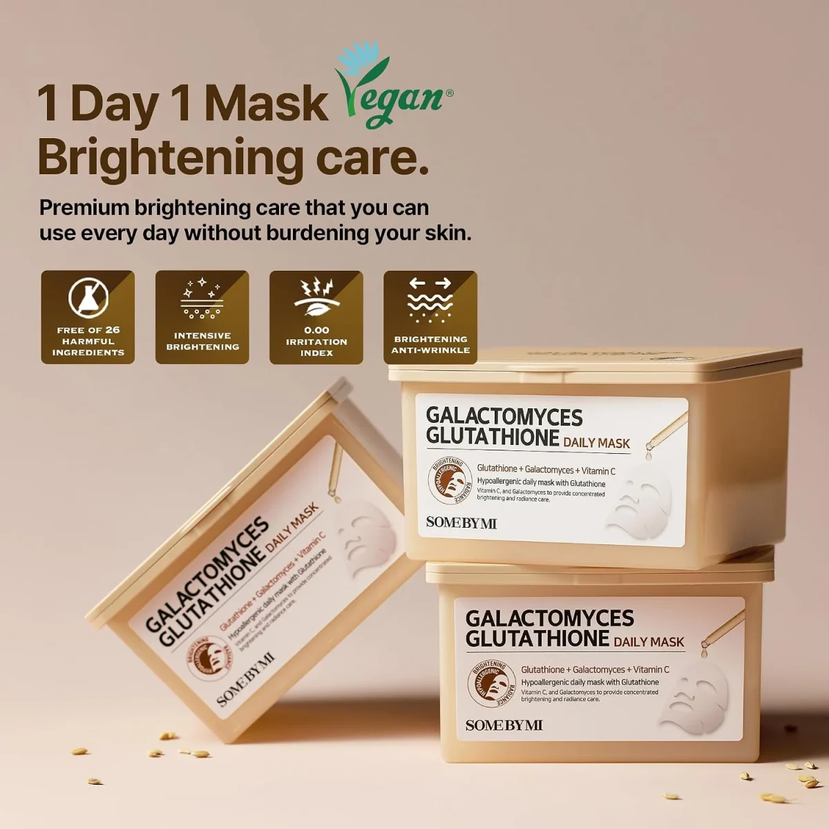 ماسک صورت گالاکتو و گلوتاتیون سام بای می روشن کننده و ضدلک SOME BY MI Galactomyces Glutathione Daily Mask - تصویر 3