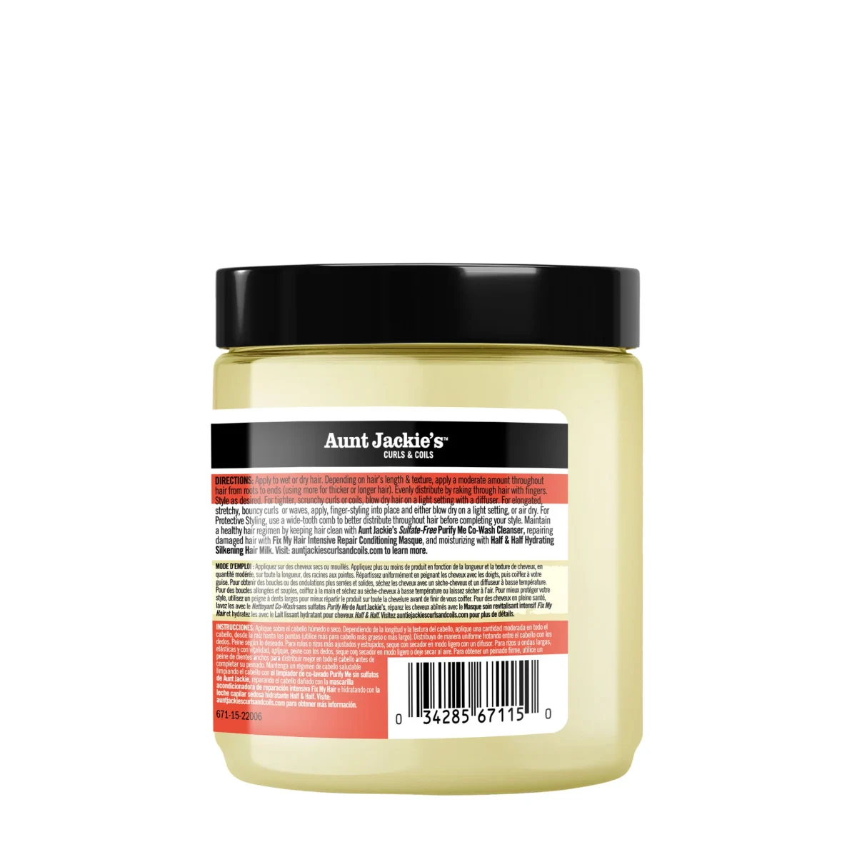 ماسک مو بذر کتان و آرگان فر و ضدوز کرل انت جکی Aunt Jackie’s Curl Mane-Tenance Anti-Poof - Image 4