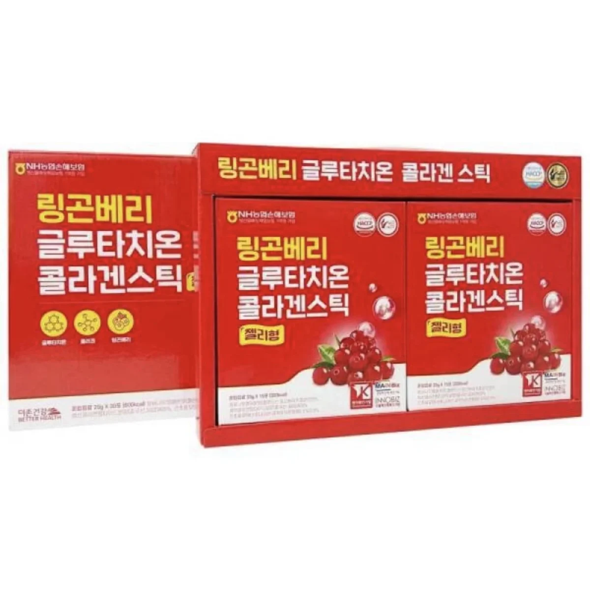 مکمل ژلی گلوتاتیون و کلاژن پپتید لینگون‌ بری دجئوون Lingonberry Glutathione Collagen Stick jelly