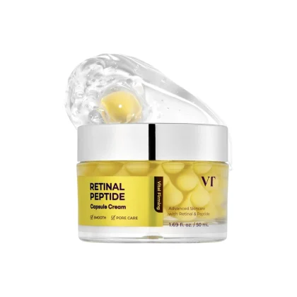 کرم کپسولی رتینال و پپتید وی‌ تی ضدچروک و سفت کننده VT Retinal Peptide Capsule Cream